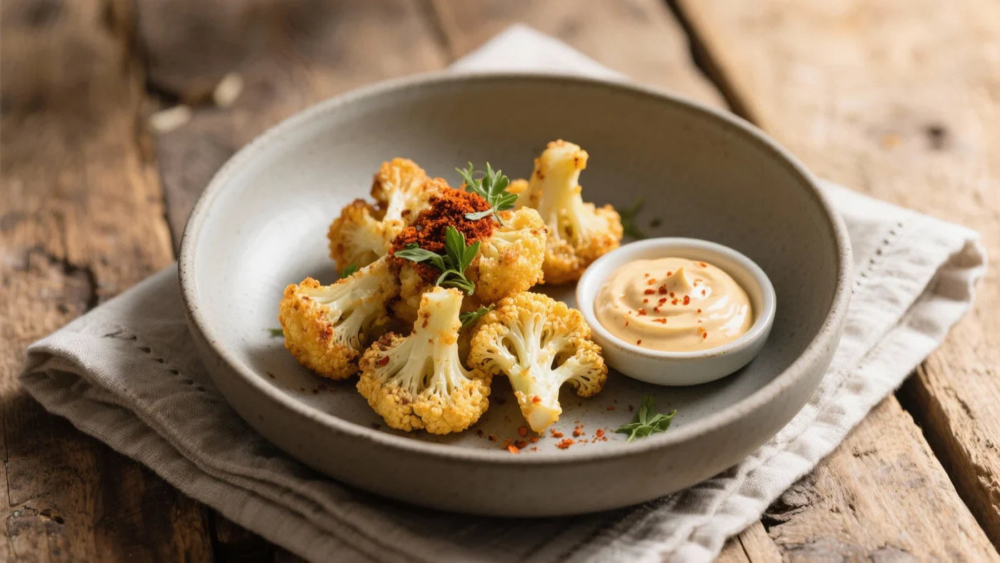 Chef Smith’s Crispy Cauliflower Bites with Spicy Aioli