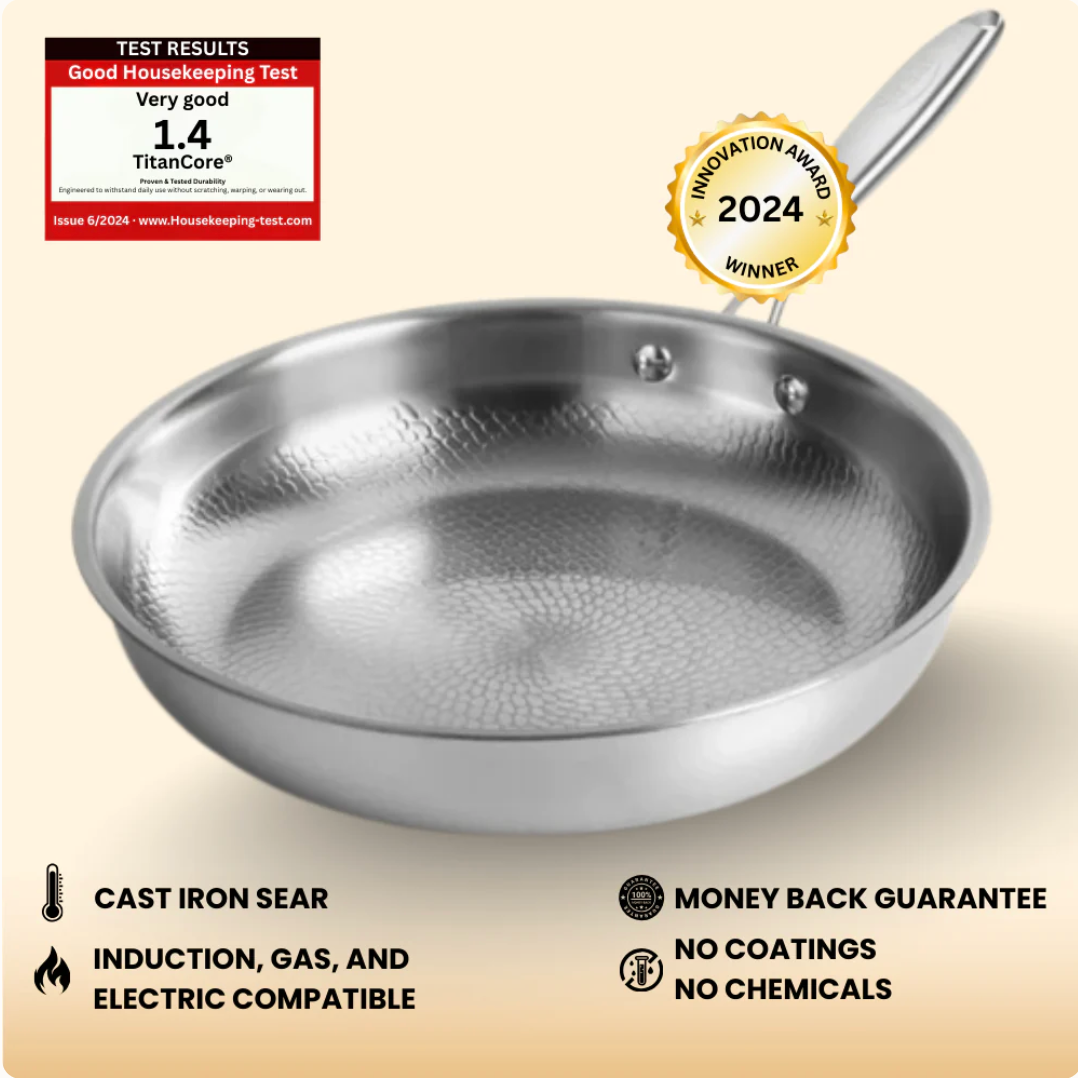 No Toxic Titanium Hammered Pan Pro