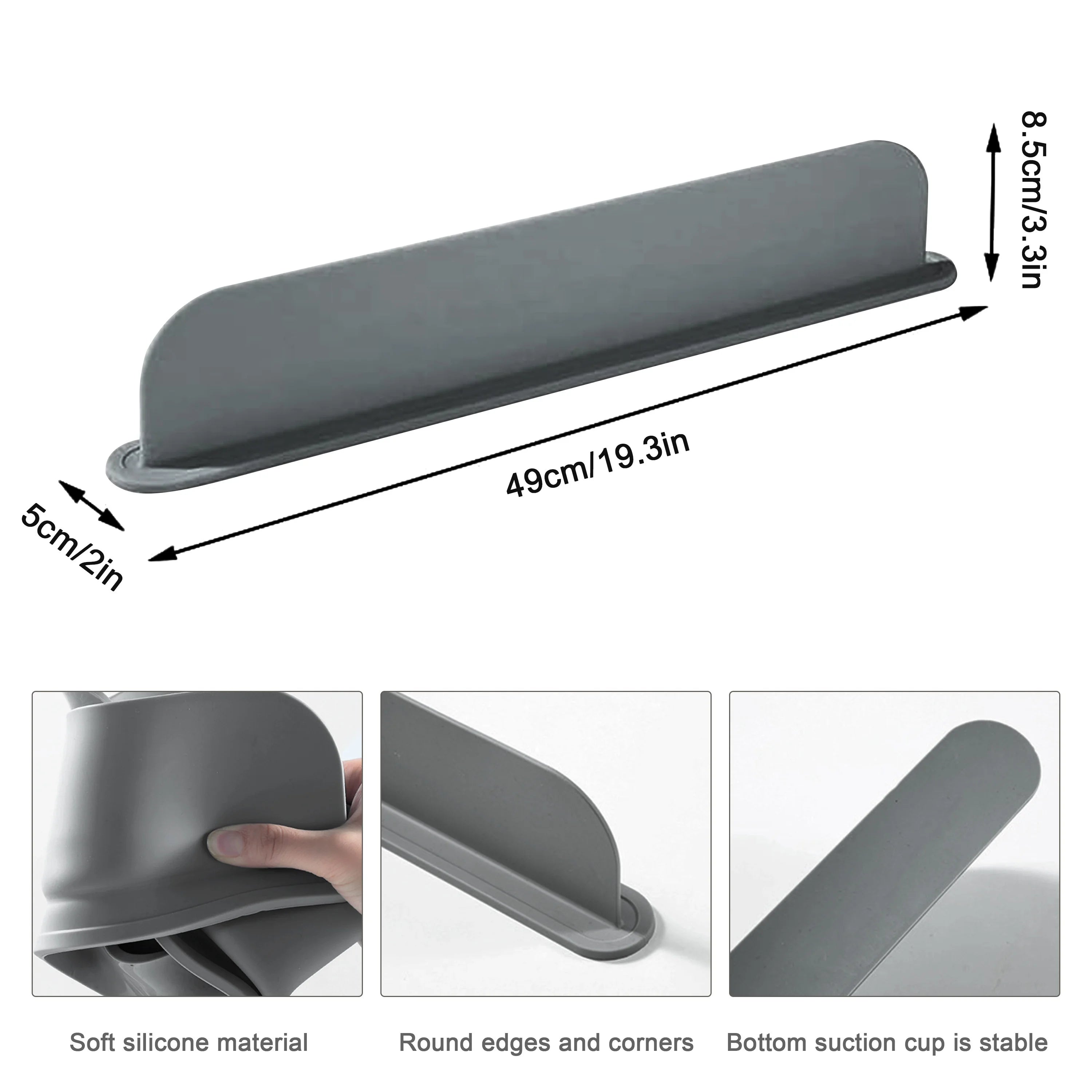 Soft Silicone Sink Splash Guard - Keep Your Countertops Clean and Dry