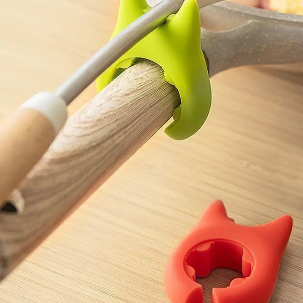 Portable Silicone Anti-Overflow Pot Lid & Clip-On Spoon Holder