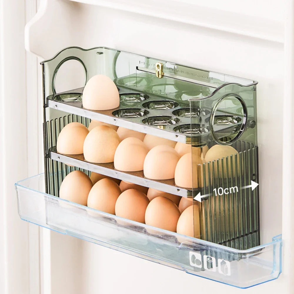 Hot Sell Kitchen Organizer — 3-Tier Rotating Egg Storage Box