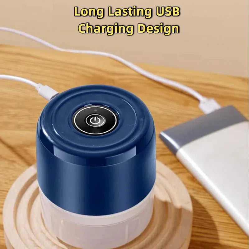 Electric Mini Garlic Chopper – USB Rechargeable Food Processor for Garlic, Ginger, Meat & Vegetables