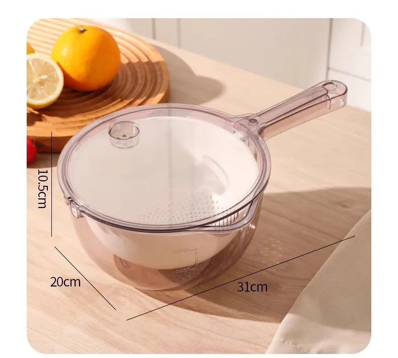 Creative 2-in-1 Draining Basket with Pour Spout