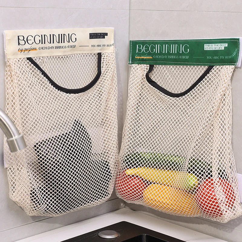 New Kitchen Hanging Mesh Bags