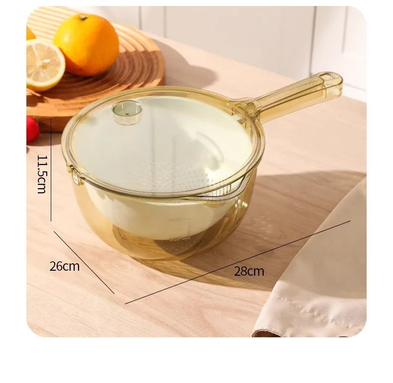 Creative 2-in-1 Draining Basket with Pour Spout