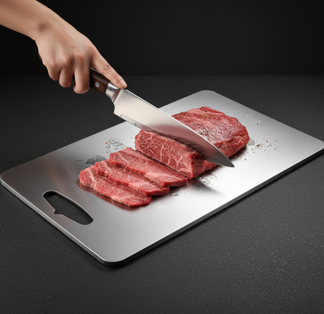 Chef Smith Titanium Cutting Board – Hygienic, Knife-Friendly & Built to Last