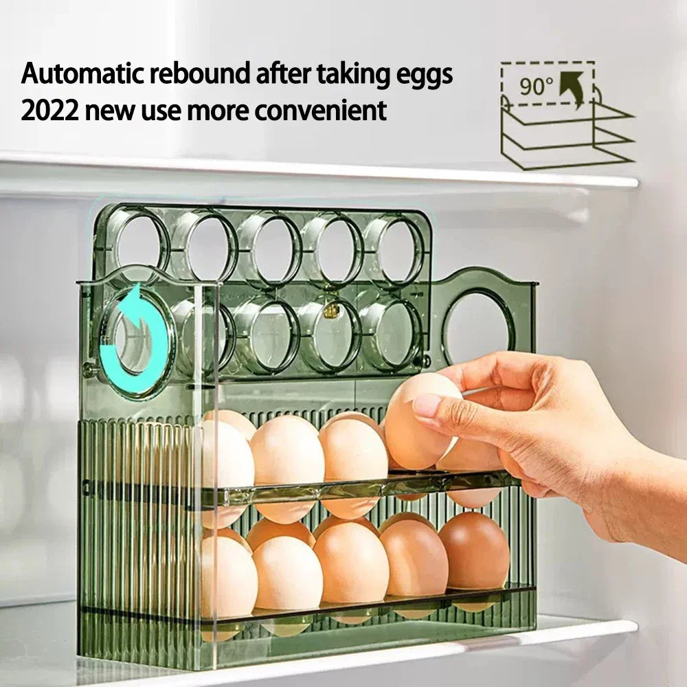 Hot Sell Kitchen Organizer — 3-Tier Rotating Egg Storage Box