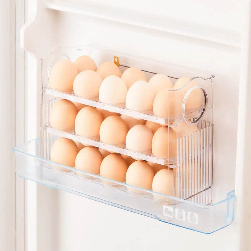 Hot Sell Kitchen Organizer — 3-Tier Rotating Egg Storage Box