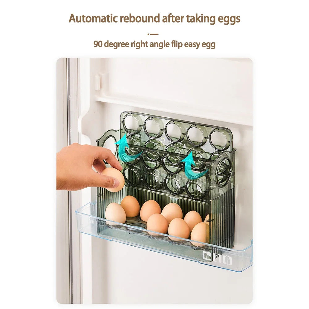 Hot Sell Kitchen Organizer — 3-Tier Rotating Egg Storage Box