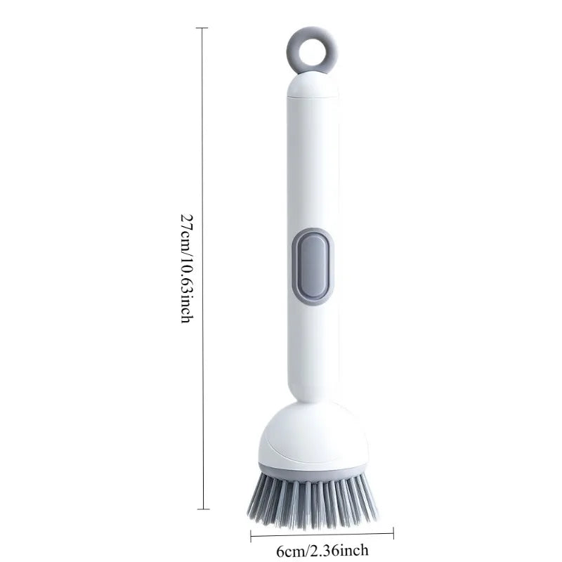 Adjustable Dish Brush with Built-In Soap Dispenser