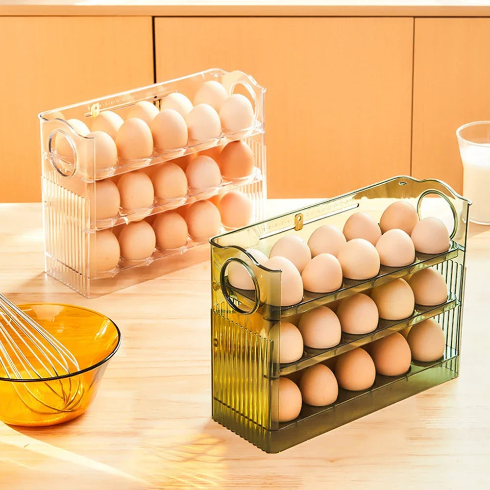 Hot Sell Kitchen Organizer — 3-Tier Rotating Egg Storage Box