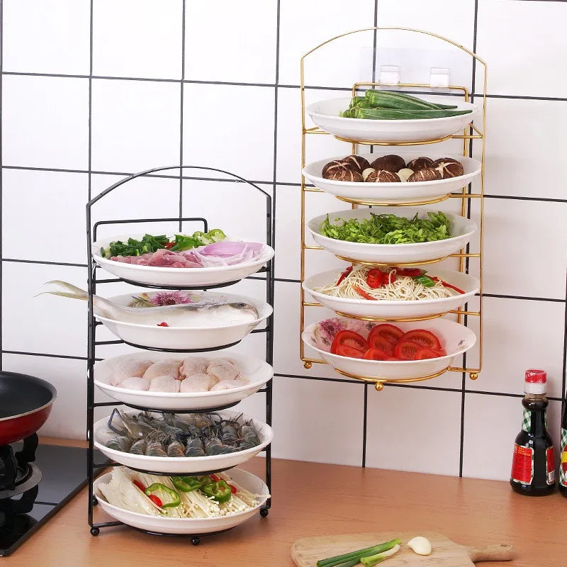 Kitchen Prep Master: No-Punch Portable Storage Rack