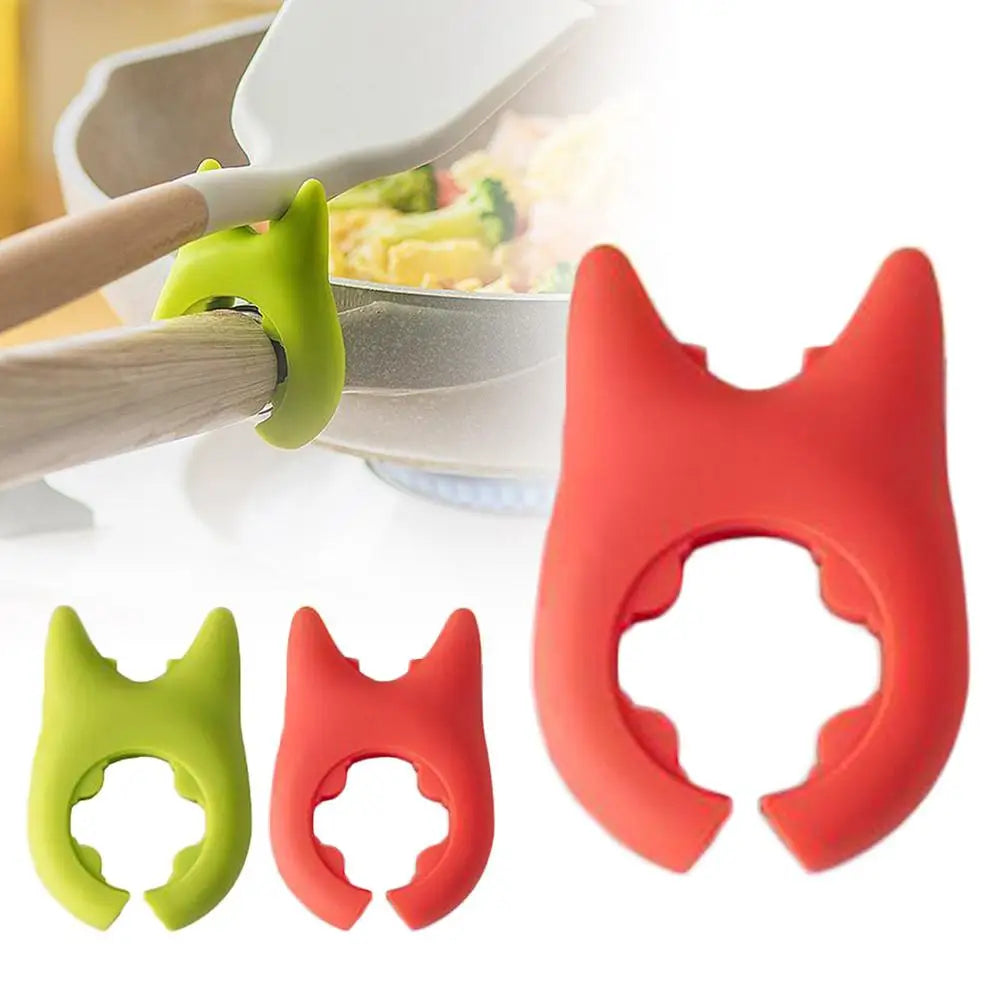 Portable Silicone Anti-Overflow Pot Lid & Clip-On Spoon Holder