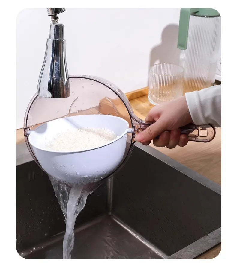 Creative 2-in-1 Draining Basket with Pour Spout