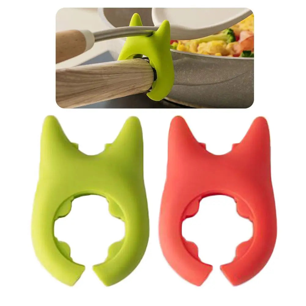 Portable Silicone Anti-Overflow Pot Lid & Clip-On Spoon Holder